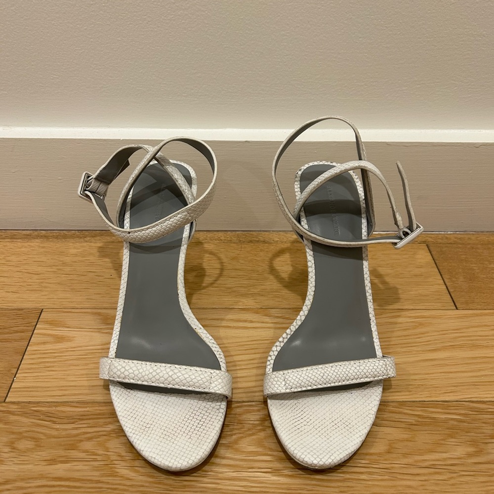 Alexander Wang Antonia Snake skin sandals sz 39.5